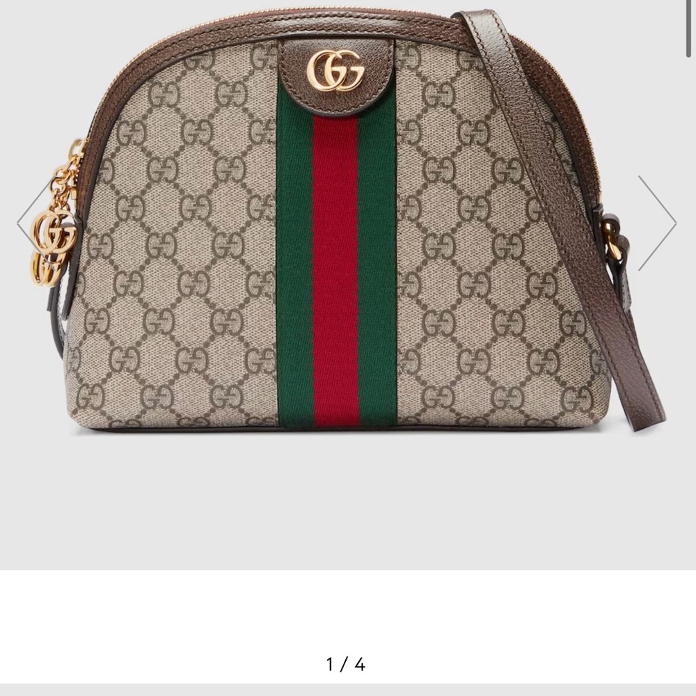 Gucci Brown and Green Crossbody Bag with Iconic Design - Picture 1 of 1